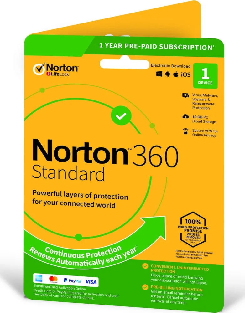 Norton 360 with subscription Standard incl. 10GB